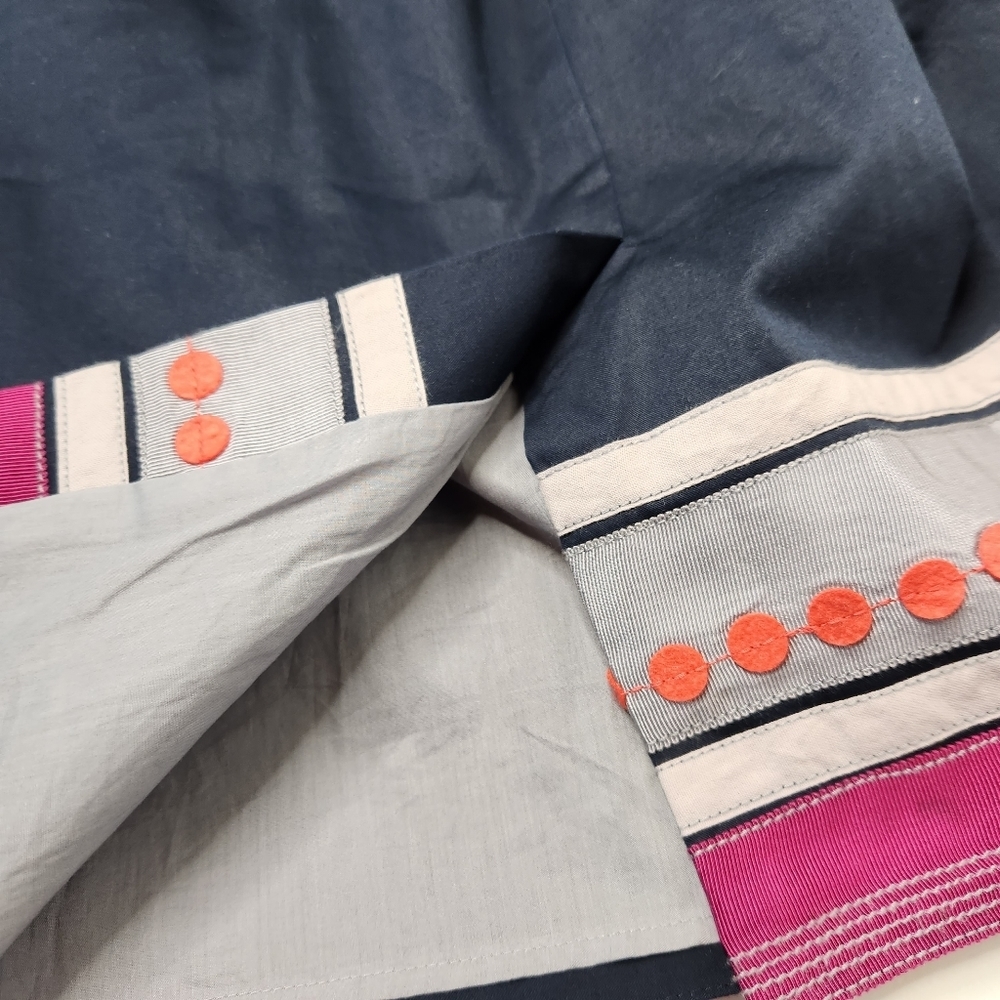 Boden Navy Dress with Pink and Coral Accents - Picture 6 of 7